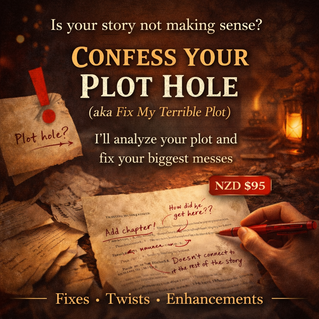 Confess Your Plot Hole (aka Fix My Terrible Plot)