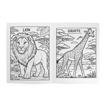 African Wildlife Kids Colouring Book