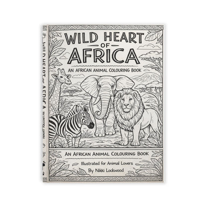 African Wildlife Kids Colouring Book