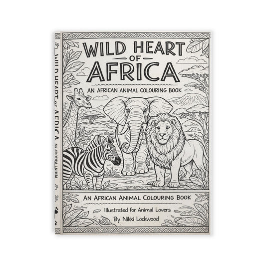 African Wildlife Kids Colouring Book