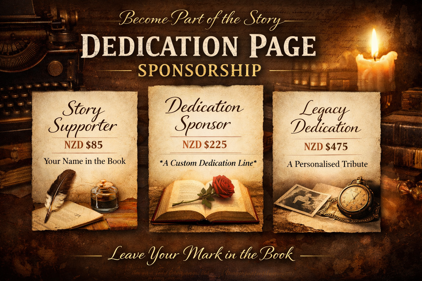 Dedication Page Sponsorship