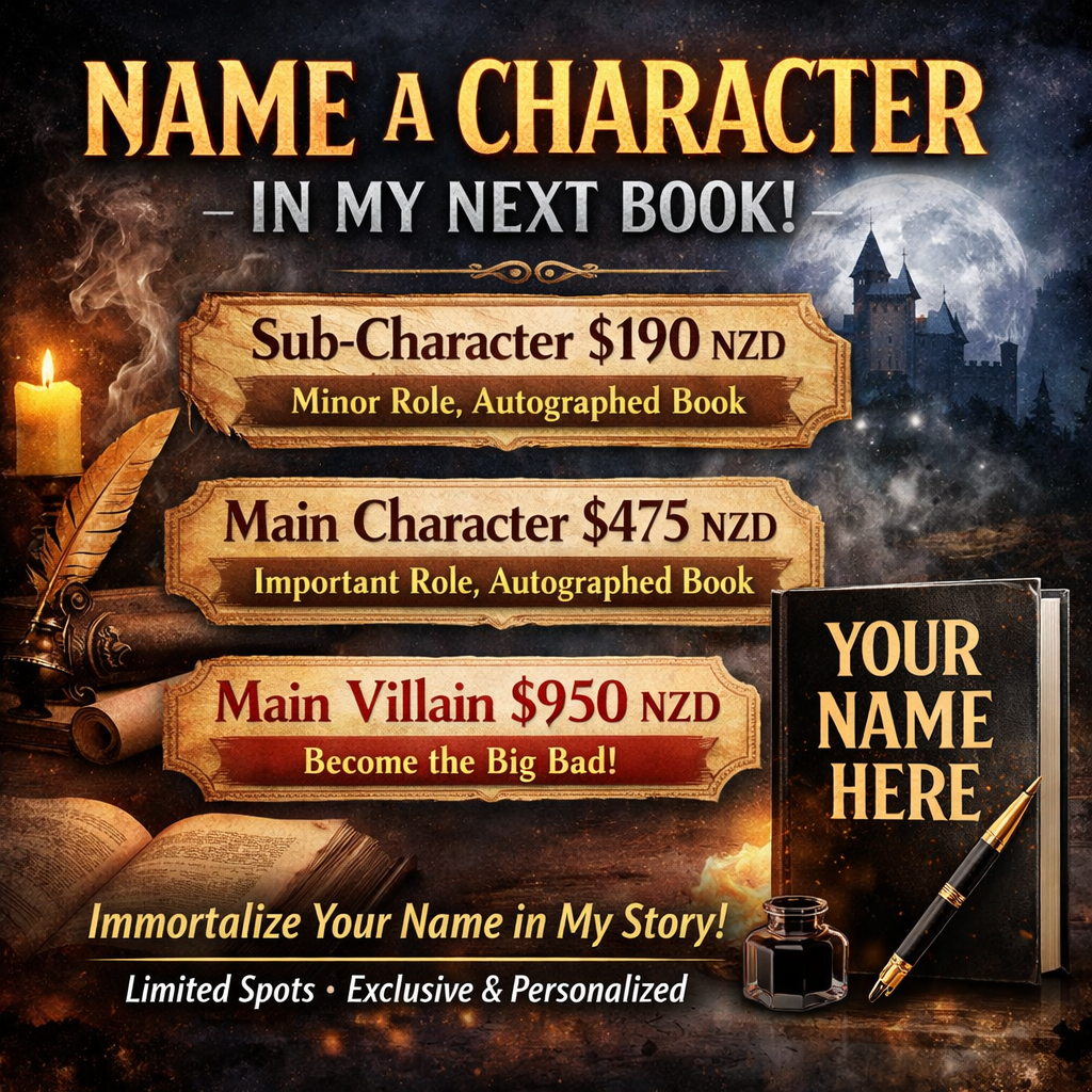 Name a Character: Immortalize Yourself in My Next Book